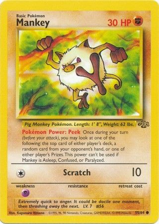 Mankey (55/64) [Jungle Unlimited] | Odin's Place
