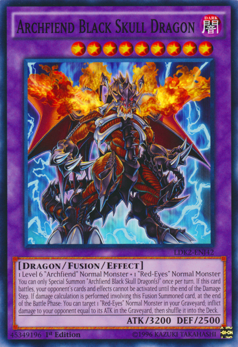 Archfiend Black Skull Dragon [LDK2-ENJ42] Common | Odin's Place