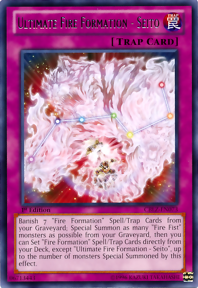 Ultimate Fire Formation - Seito [CBLZ-EN073] Rare | Odin's Place