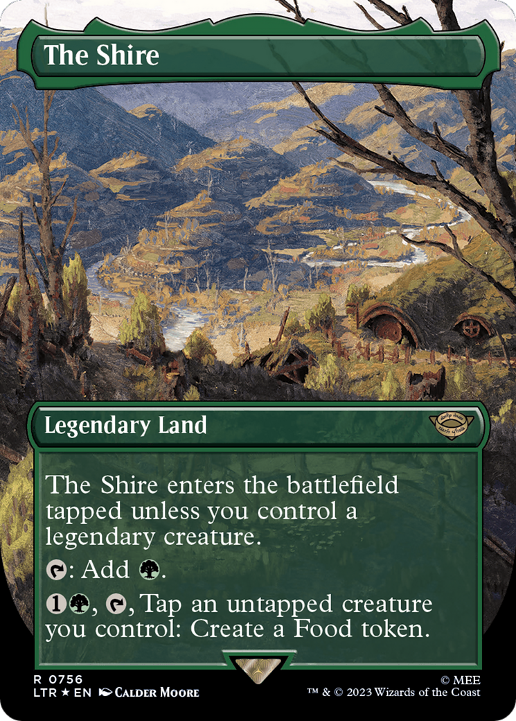 The Shire (Borderless) (Surge Foil) [The Lord of the Rings: Tales of Middle-Earth] | Odin's Place