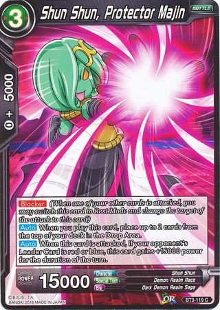 Shun Shun, Protector Majin (BT3-119) [Cross Worlds] | Odin's Place