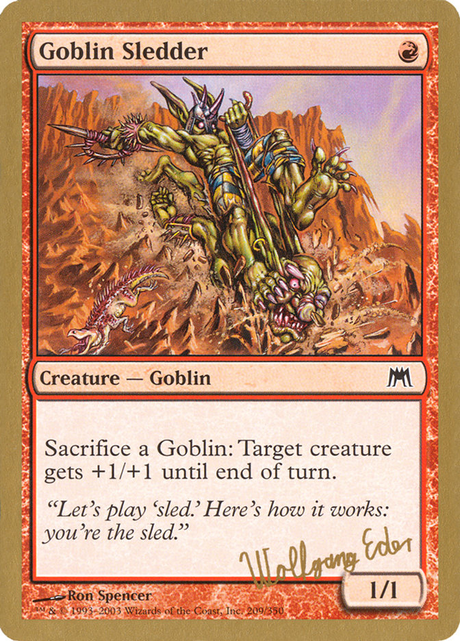 Goblin Sledder (Wolfgang Eder) [World Championship Decks 2003] | Odin's Place