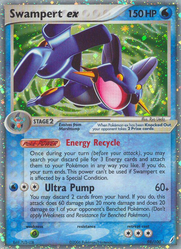Swampert ex (98/100) [EX: Crystal Guardians] | Odin's Place