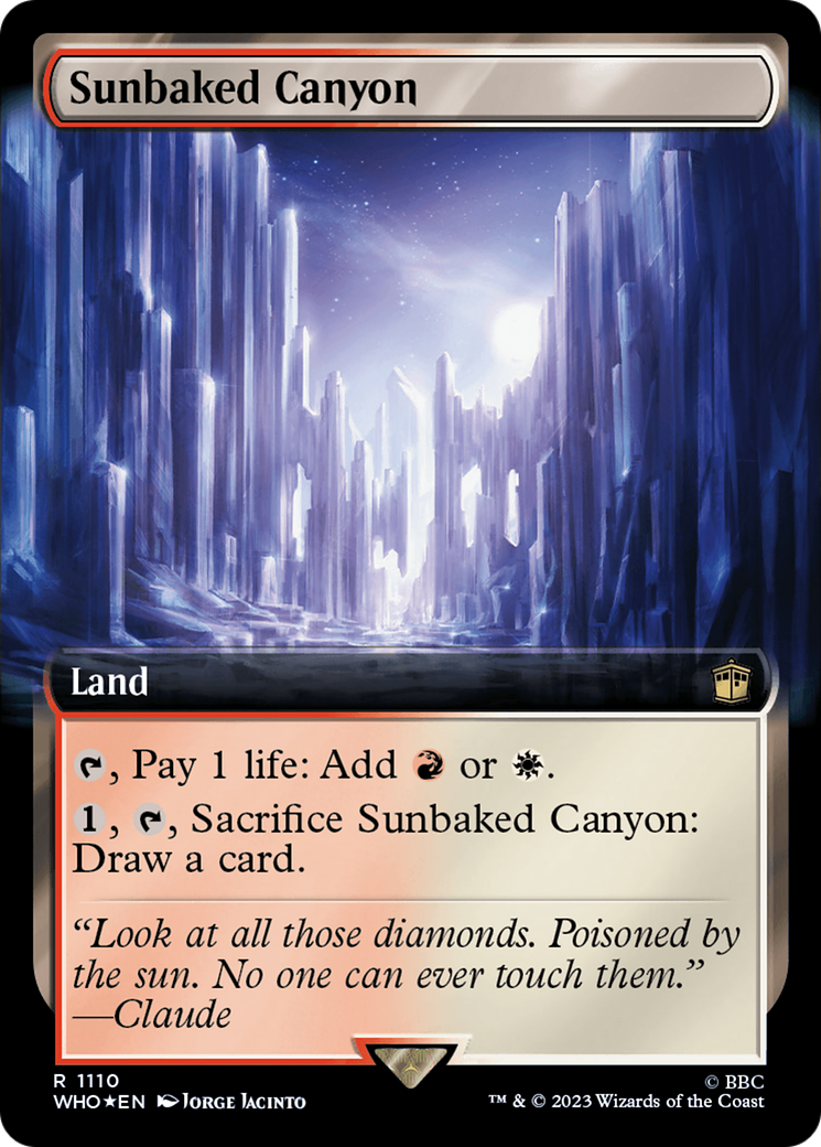 Sunbaked Canyon (Extended Art) (Surge Foil) [Doctor Who] | Odin's Place