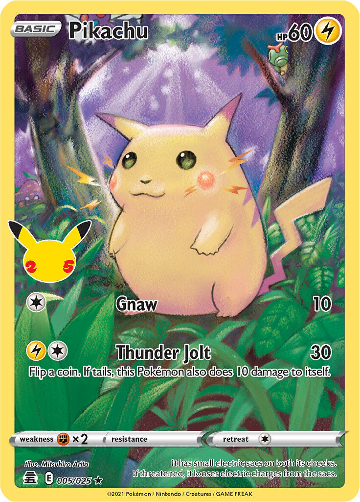 Pikachu (005/025) [Celebrations: 25th Anniversary] | Odin's Place