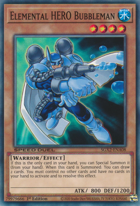 Elemental HERO Bubbleman [SGX2-ENA08] Common | Odin's Place