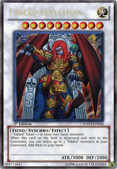 Fabled Leviathan [HA03-EN026] Secret Rare | Odin's Place
