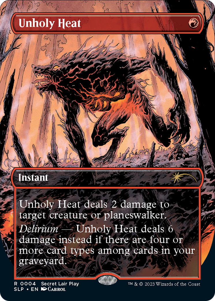 Unholy Heat (Borderless) [Secret Lair Showdown] | Odin's Place