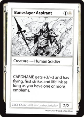 Baneslayer Aspirant (2021 Edition) [Mystery Booster Playtest Cards] | Odin's Place