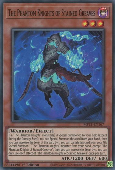 The Phantom Knights of Stained Greaves [MP21-EN167] Super Rare | Odin's Place