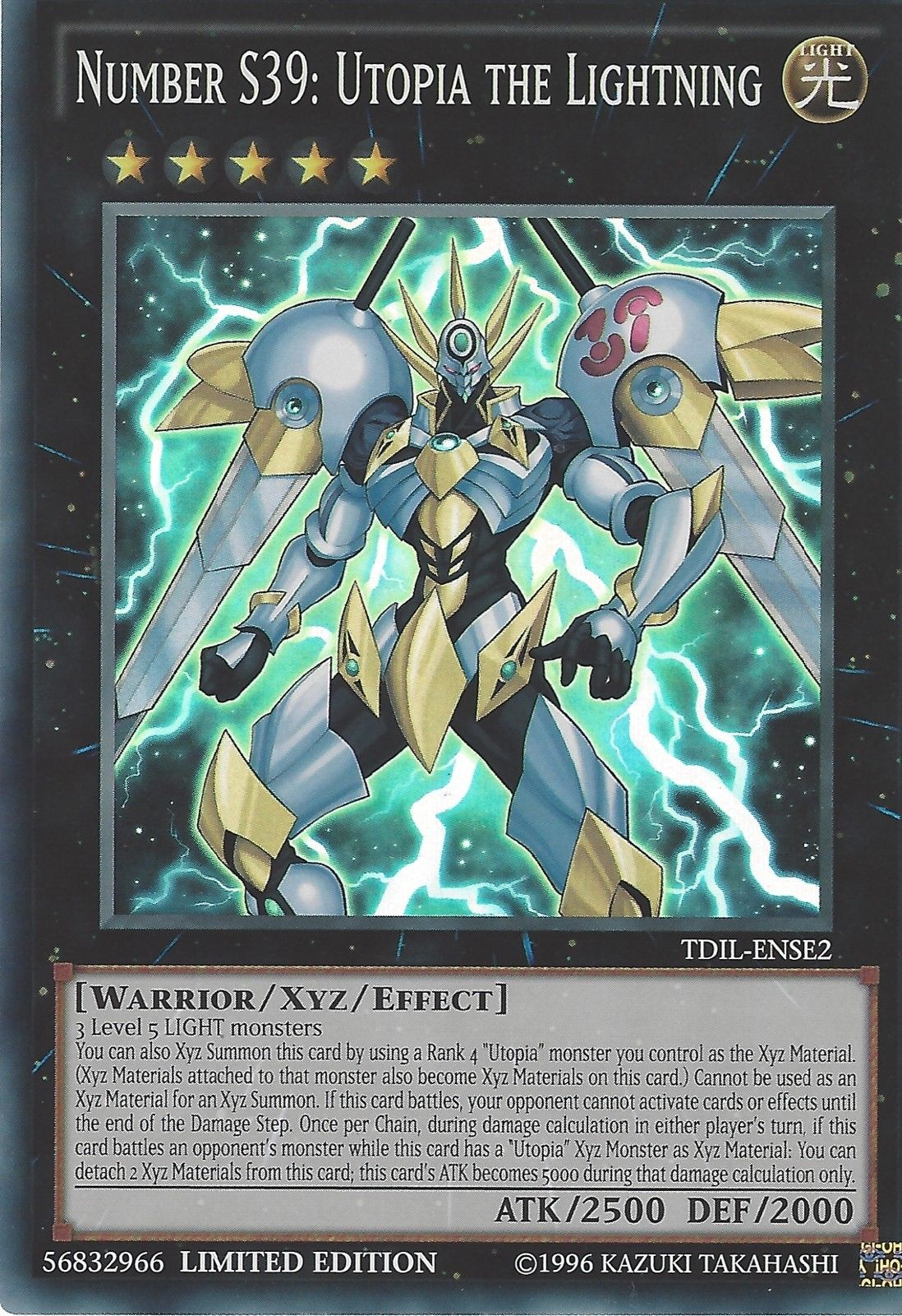 Number S39: Utopia the Lightning [TDIL-ENSE2] Super Rare | Odin's Place