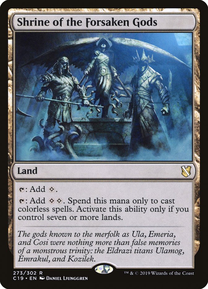 Shrine of the Forsaken Gods [Commander 2019] | Odin's Place