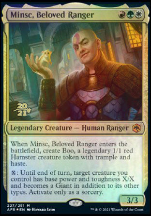 Minsc, Beloved Ranger [Dungeons & Dragons: Adventures in the Forgotten Realms Prerelease Promos] | Odin's Place