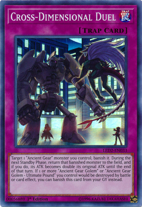 Cross-Dimensional Duel [LED2-EN033] Super Rare | Odin's Place