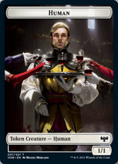 Human (001) // Human (010) Double-Sided Token [Innistrad: Crimson Vow Tokens] | Odin's Place