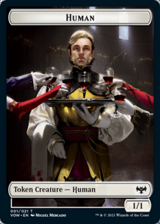 Human (001) // Spirit Cleric Double-Sided Token [Innistrad: Crimson Vow Tokens] | Odin's Place