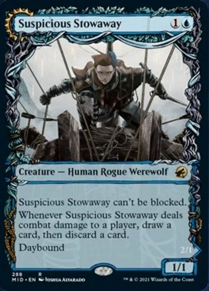 Suspicious Stowaway // Seafaring Werewolf (Showcase Equinox) [Innistrad: Midnight Hunt] | Odin's Place