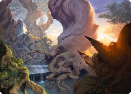 Yavimaya, Cradle of Growth Art Card [Modern Horizons 2 Art Series] | Odin's Place