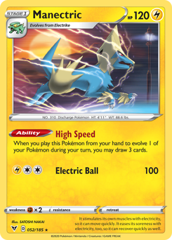 Manectric (052/185) [Sword & Shield: Vivid Voltage] | Odin's Place