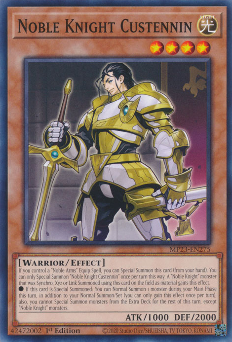 Noble Knight Custennin [MP23-EN275] Common | Odin's Place