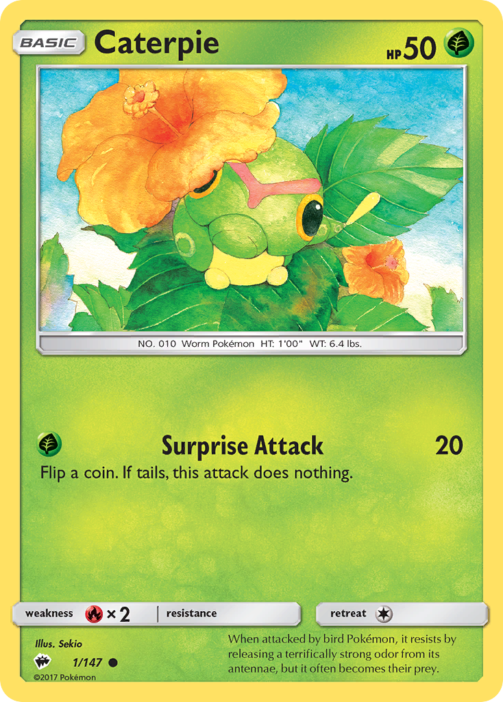 Caterpie (1/147) [Sun & Moon: Burning Shadows] | Odin's Place