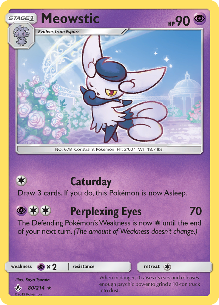 Meowstic (80/214) [Sun & Moon: Unbroken Bonds] | Odin's Place