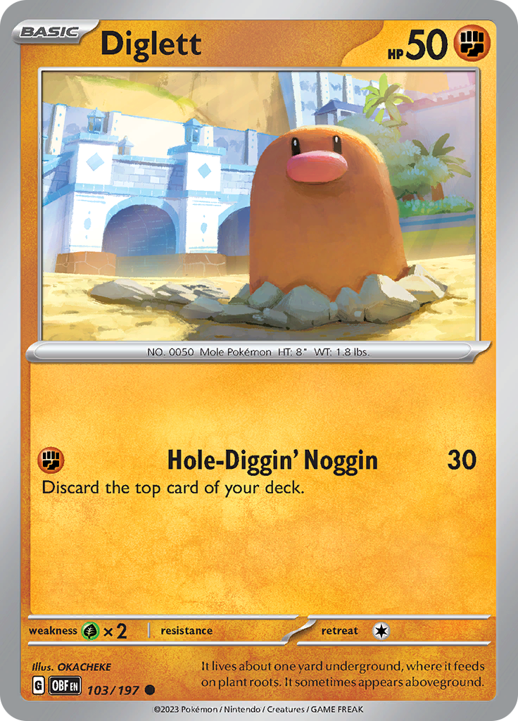 Diglett (103/197) [Scarlet & Violet: Obsidian Flames] | Odin's Place
