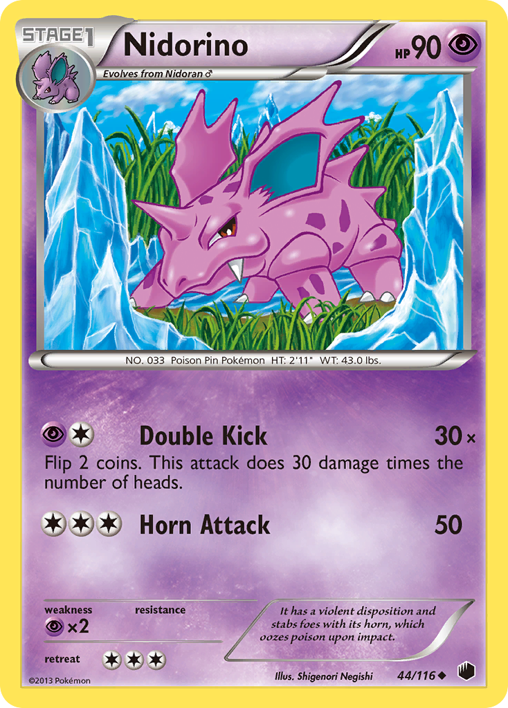 Nidorino (44/116) [Black & White: Plasma Freeze] | Odin's Place