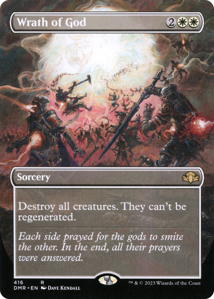 Wrath of God (Borderless Alternate Art) [Dominaria Remastered] | Odin's Place
