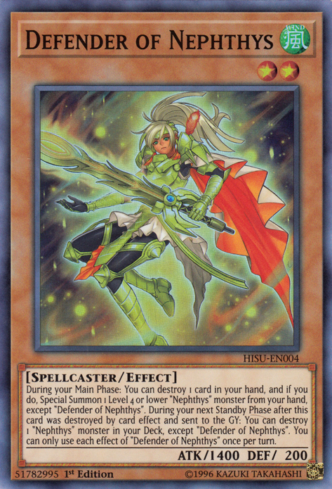 Defender of Nephthys [HISU-EN004] Super Rare | Odin's Place