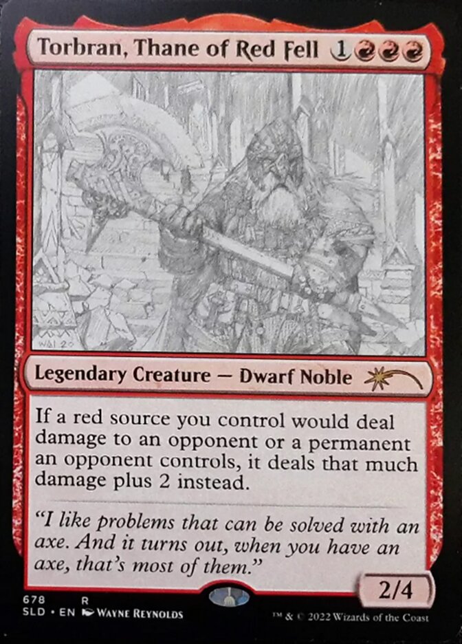 Torbran, Thane of Red Fell (Sketch) [Secret Lair Drop Promos] | Odin's Place