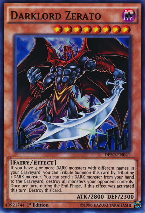 Darklord Zerato [DESO-EN041] Super Rare | Odin's Place
