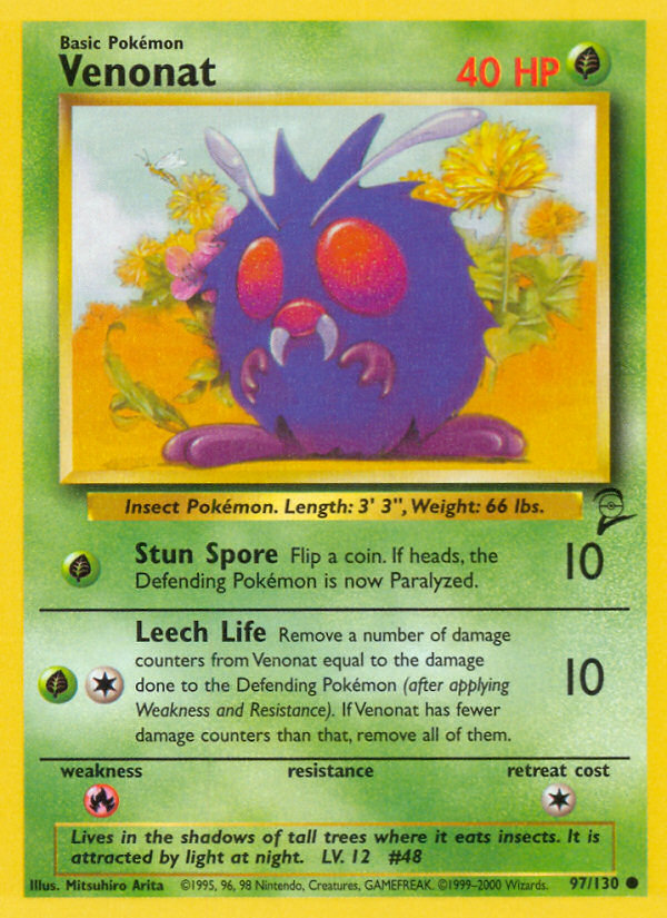Venonat (97/130) [Base Set 2] | Odin's Place