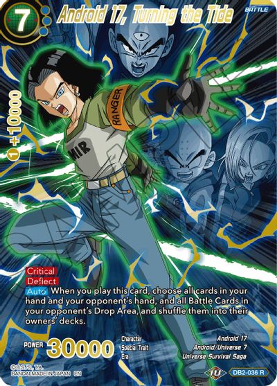 Android 17, Turning the Tide (Alternate Art) (DB2-036_R) [Special Anniversary Set 2021] | Odin's Place