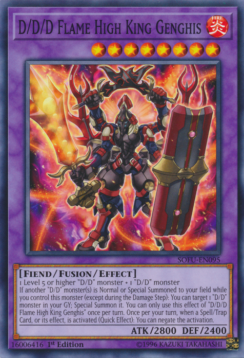 D/D/D Flame High King Genghis [SOFU-EN095] Common | Odin's Place
