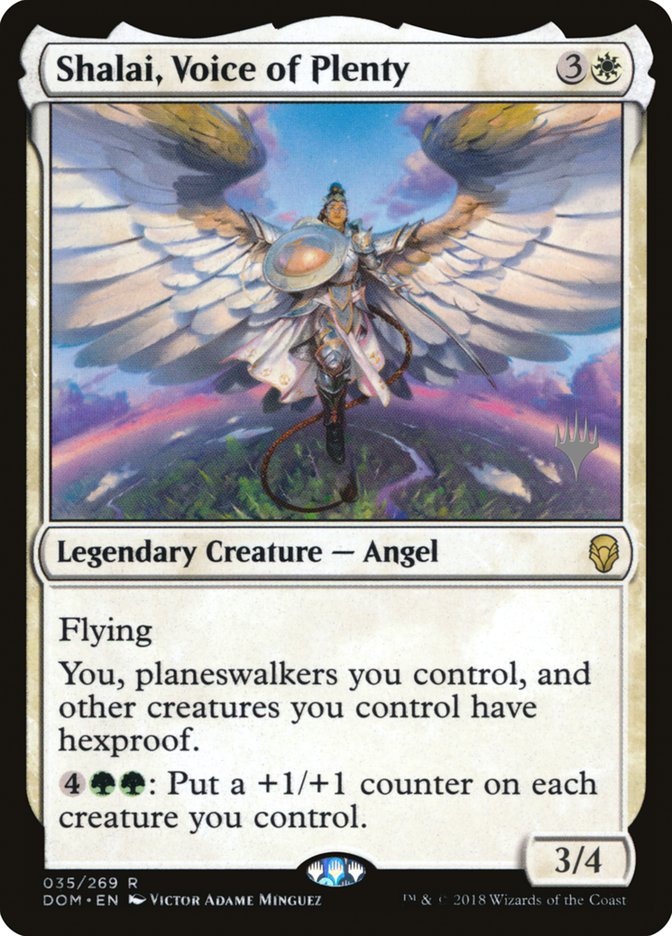 Shalai, Voice of Plenty (Promo Pack) [Dominaria Promos] | Odin's Place