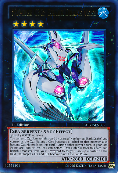 Number C32: Shark Drake Veiss [ABYR-EN039] Ultra Rare | Odin's Place