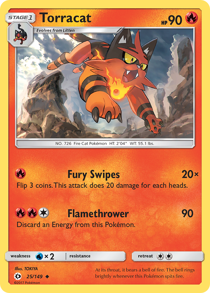 Torracat (25/149) [Sun & Moon: Base Set] | Odin's Place
