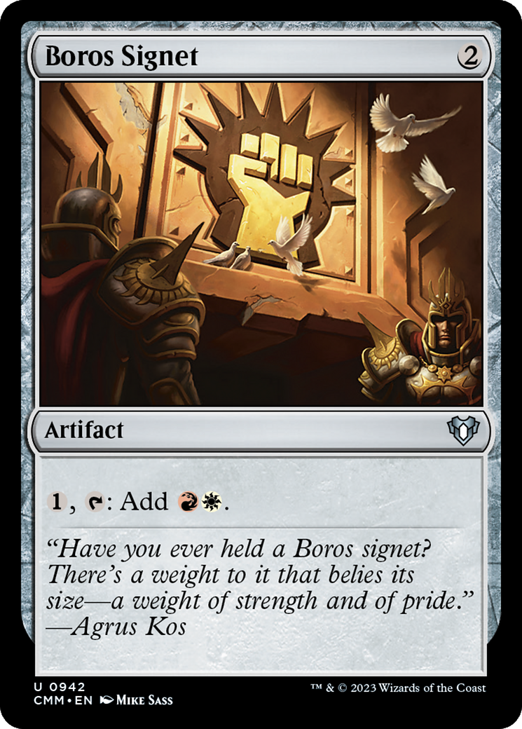 Boros Signet [Commander Masters] | Odin's Place