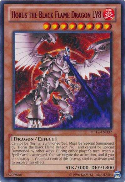 Horus the Black Flame Dragon LV8 (Red) [DL17-EN002] Rare | Odin's Place