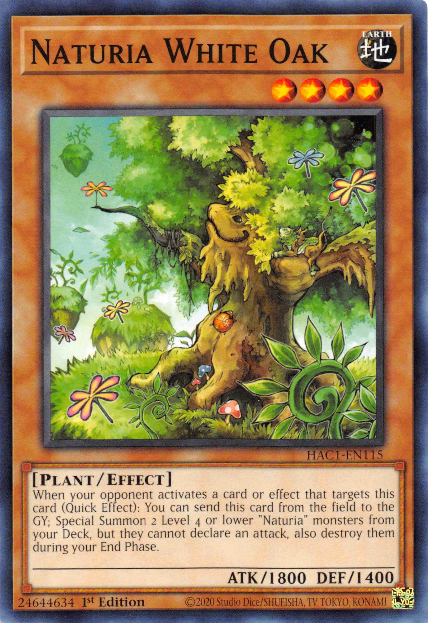 Naturia White Oak [HAC1-EN115] Common | Odin's Place