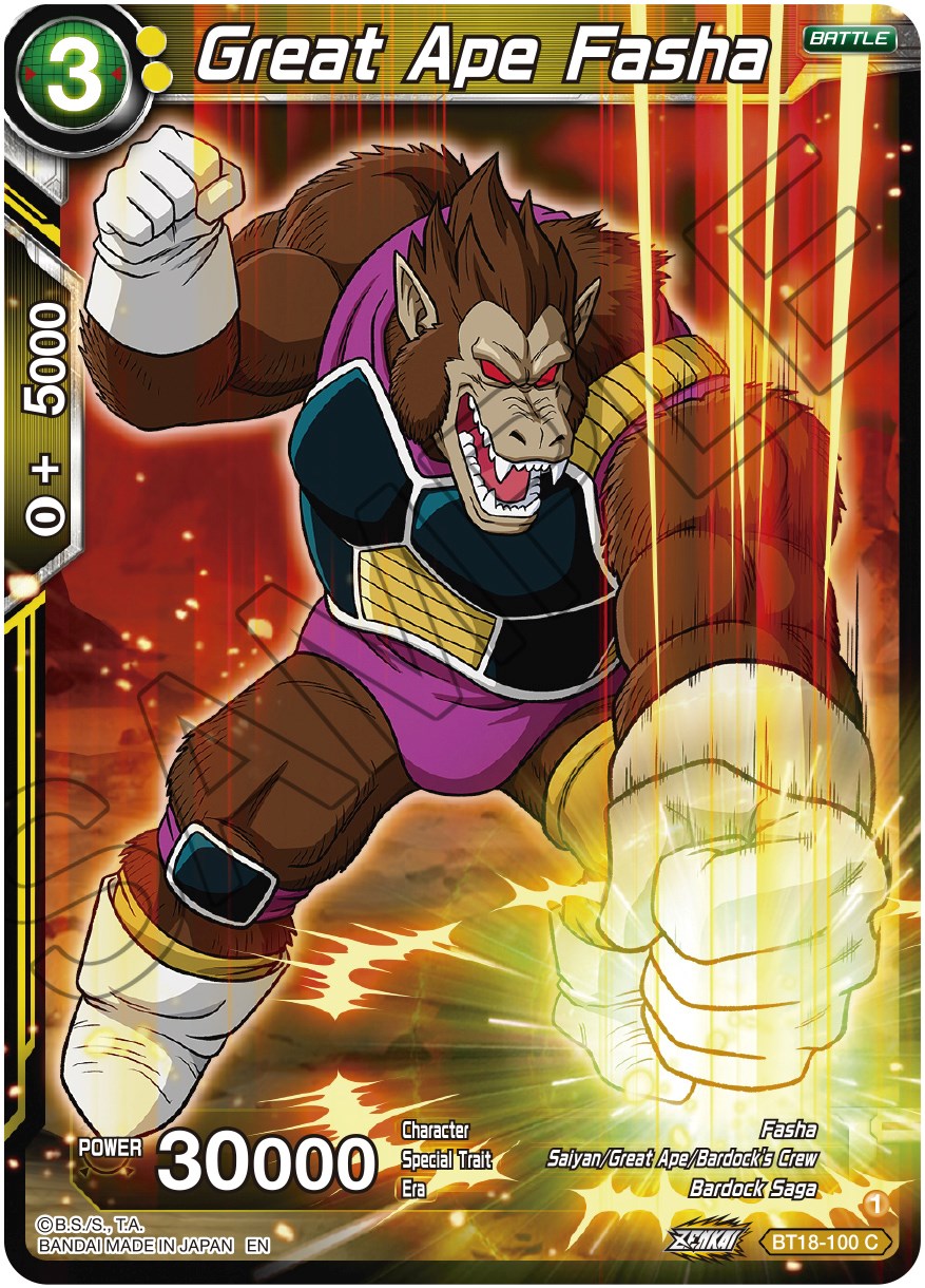 Great Ape Fasha (BT18-100) [Dawn of the Z-Legends] | Odin's Place