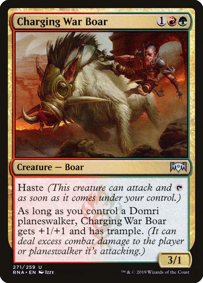 Charging War Boar (271) [Ravnica Allegiance] | Odin's Place