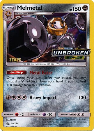 Melmetal (SM181) (Staff Prerelease Promo) [Sun & Moon: Black Star Promos] | Odin's Place