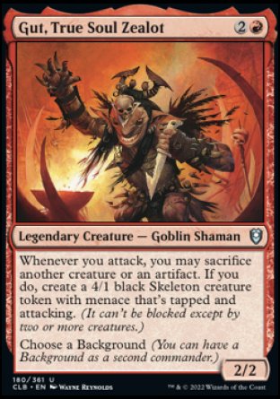 Gut, True Soul Zealot [Commander Legends: Battle for Baldur's Gate] | Odin's Place