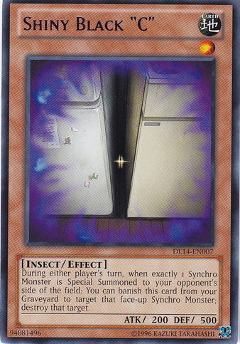 Shiny Black "C" (Blue) [DL14-EN007] Rare | Odin's Place