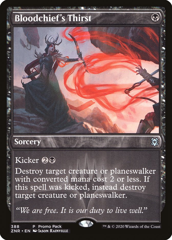 Bloodchief's Thirst (Promo Pack) [Zendikar Rising Promos] | Odin's Place