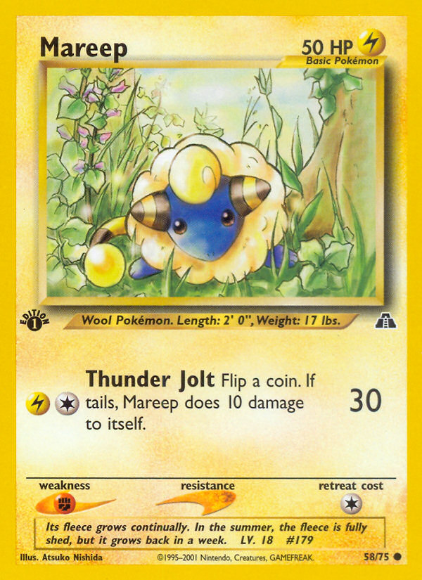Mareep (58/75) [Neo Discovery 1st Edition] | Odin's Place