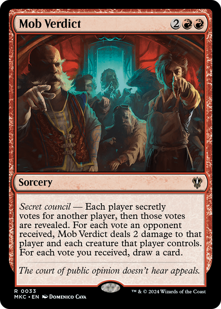 Mob Verdict [Murders at Karlov Manor Commander] | Odin's Place