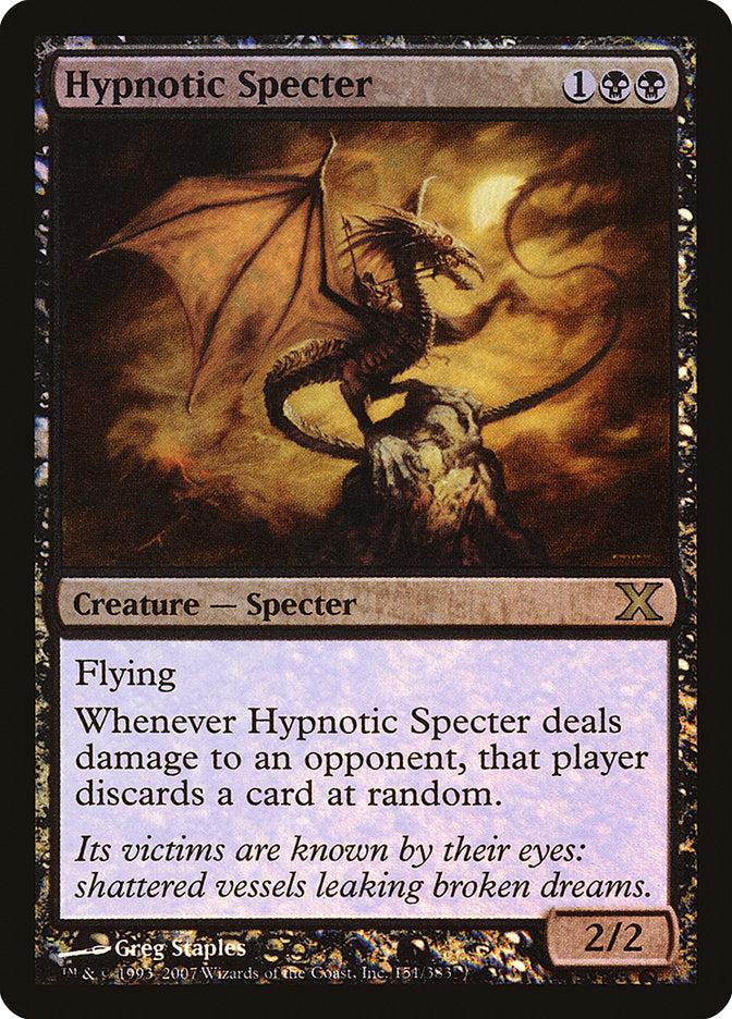 Hypnotic Specter (Premium Foil) [Tenth Edition] | Odin's Place